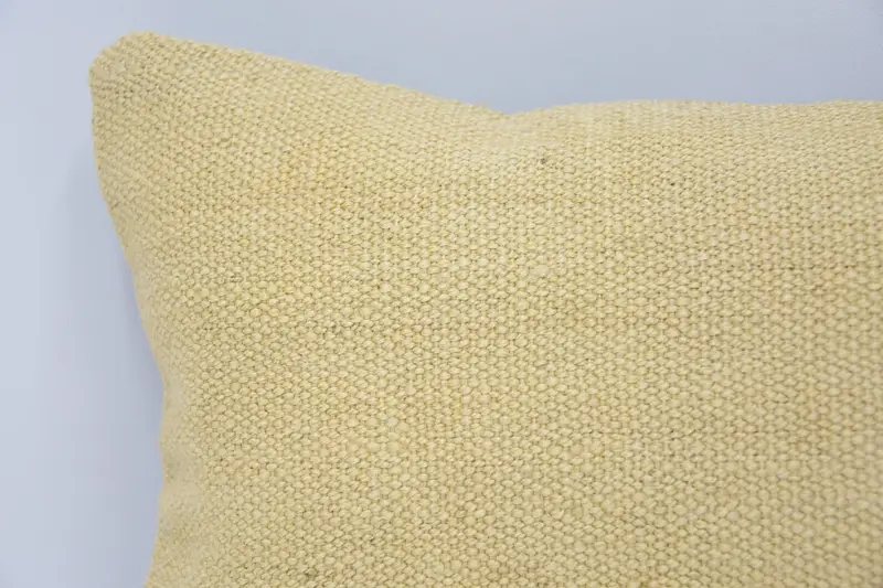 Vintage Pillow, Pillow for Sofa, Gift Pillow, Pillow, Meditation Cushion Case, 8x16 Beige Cushion Cover, Nomadic Cushion - 2