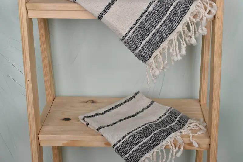 Bachelorette Party Gifts, 40x20 Linen Striped Towel, Spa Towel, Travel Towel, Custom Hand Towel, Turkish Towel Hand Towel, Personalized Hand Towel - 5