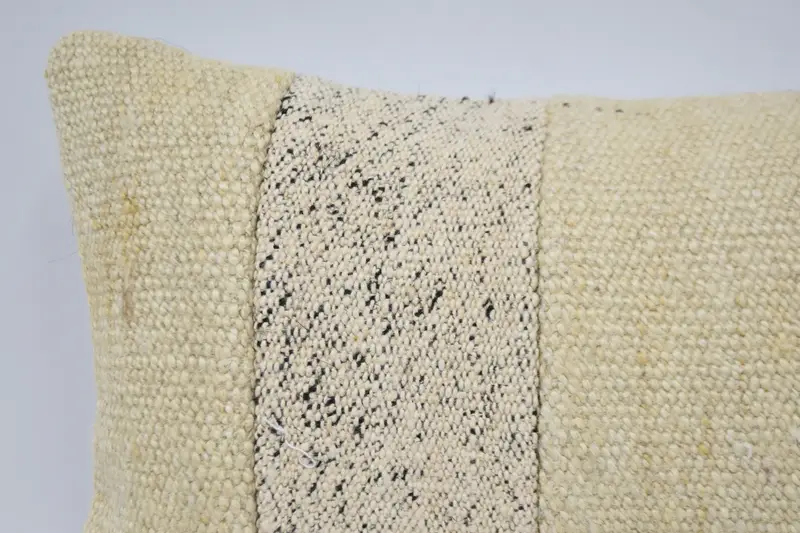 Vintage Pillow, 12x24 Beige Pillow, Natural Cushion, Cushion Cover, Car Cushion Cover, Kilim Pillow, Couch Cushion Cover, Interior Designer Pillow - 2