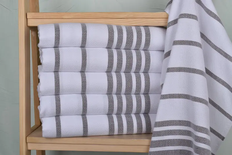 Small Bath Towels, Personalized Hand Towel, Gift For The Home, 36x24 Cotton Herringbone Towel, Gift For Her, Bachelor Gift, Personalized Gift - 2