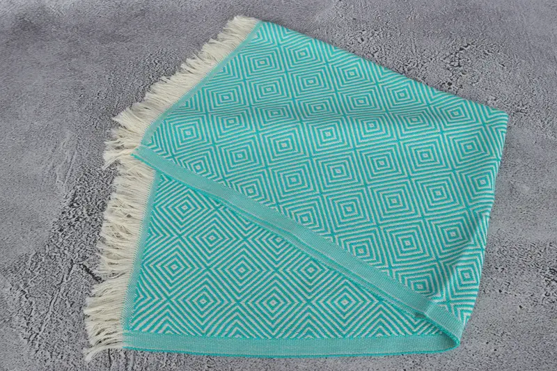 Gift For Him, Anniversary Gift For Her, Turkish Tea Towel, Personalized Gifts, Monogram Kitchen Towel, 28x20 Cotton Diamond Towel, Bridesmaid Gift - 6