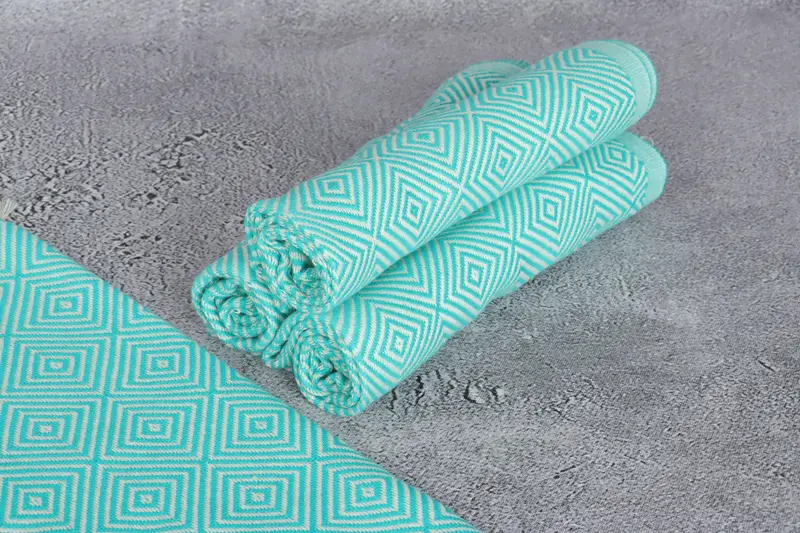 Gift For Him, Anniversary Gift For Her, Turkish Tea Towel, Personalized Gifts, Monogram Kitchen Towel, 28x20 Cotton Diamond Towel, Bridesmaid Gift - 8