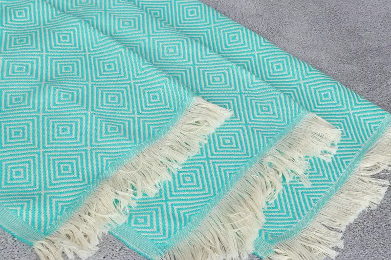 Gift For Him, Anniversary Gift For Her, Turkish Tea Towel, Personalized Gifts, Monogram Kitchen Towel, 28x20 Cotton Diamond Towel, Bridesmaid Gift - 5