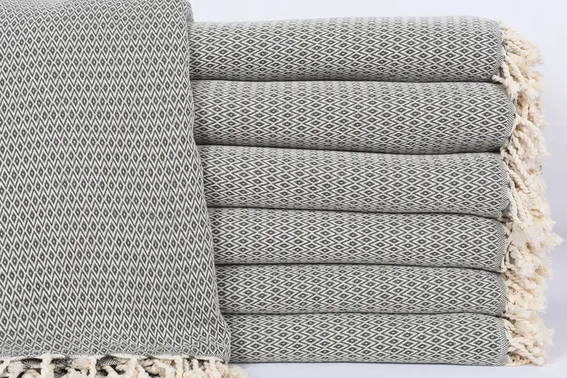 96x80 Cotton Diamond Towel, Bridal Party Gifts, Organic Throw, Bachelorette Gifts, Personalized Home Gift Wedding, Bedspread, Throw Blanket Couch - 1