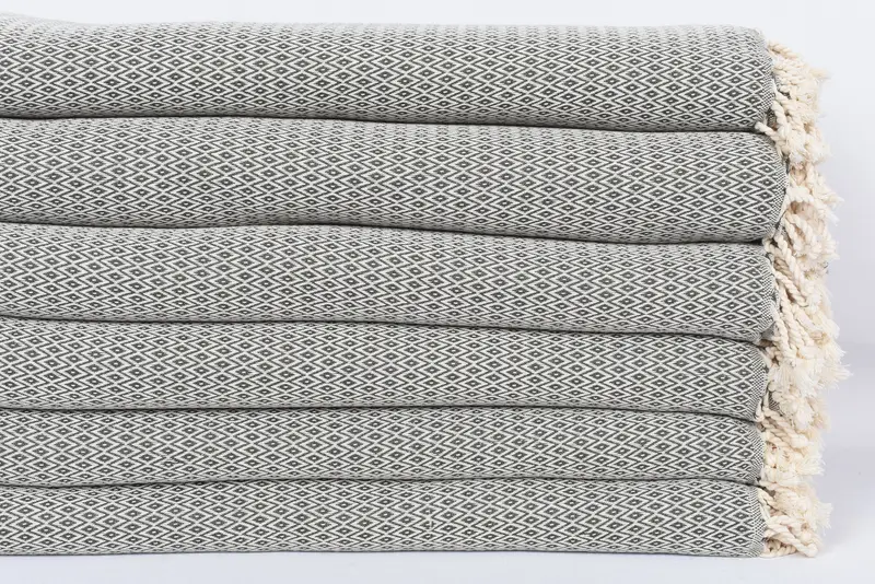 96x80 Cotton Diamond Towel, Bridal Party Gifts, Organic Throw, Bachelorette Gifts, Personalized Home Gift Wedding, Bedspread, Throw Blanket Couch - 3