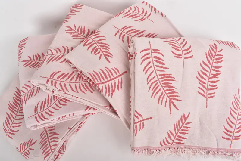 Boho Throw Blankets, Organic Throw, Shower Curtain, Decorative Blanket, 88x80 Cotton Floral Patterned Towel, Throw Blanket Couch, Gift For The Home - 4