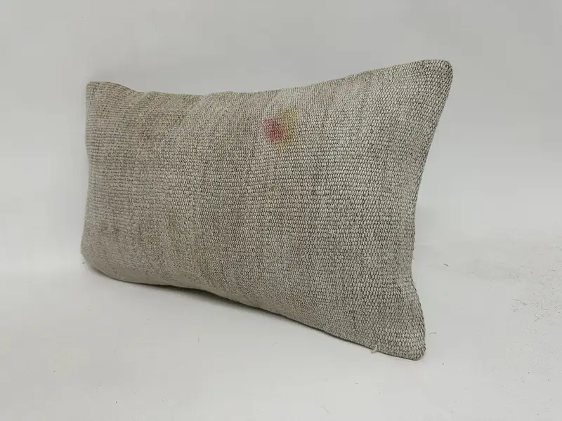 Kilim -Kissenabdeckung, 12x20 weißer Kissengehäuse, Vintage -Kissen, Kissen, Kissen für Couch, Designer -Wurfkissen, Bolsterkissenabdeckung - 4