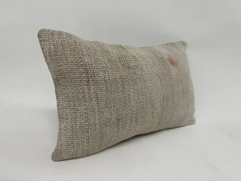 Kilim -Kissenabdeckung, 12x20 weißer Kissengehäuse, Vintage -Kissen, Kissen, Kissen für Couch, Designer -Wurfkissen, Bolsterkissenabdeckung - 3