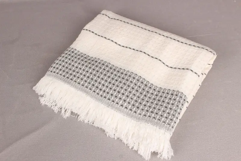 Eco-friendly Turkish peshtemal towel, Bachelorette Party Favors, Gift For Him, Embroidery Towels, 70x40 Cotton Waffle Towel, Organic towel - 6