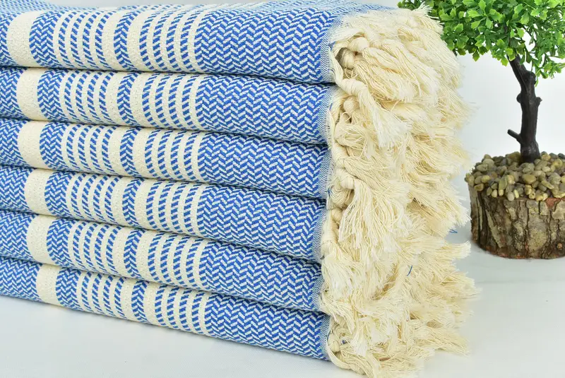 Gym Towel, 70x40 Cotton Striped Towel, Custom Name Towel, Wedding Hand Made Gift, Fouta towel, Customized Towels, Sand-free towel, Turkish Towel USA - 3