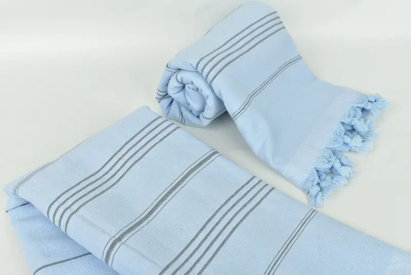 Handwoven Turkish Towel, 68x36 Cotton Striped Terry Towel, Bridesmaid Proposal Gift, Best Beach Towel, Beach Towel Bulk, Bridesmaid Gift Towel - 7