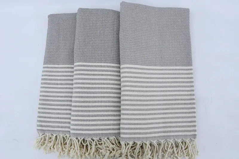 Bath towel, Eco-Friendly Turkish Towel, Holiday Towel, 68x40 Cotton Striped Towel, Gift For Best Friend, Personalized Towel, Turkish bath towel - 3