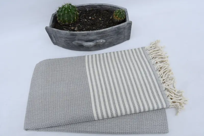 Bath towel, Eco-Friendly Turkish Towel, Holiday Towel, 68x40 Cotton Striped Towel, Gift For Best Friend, Personalized Towel, Turkish bath towel - 5