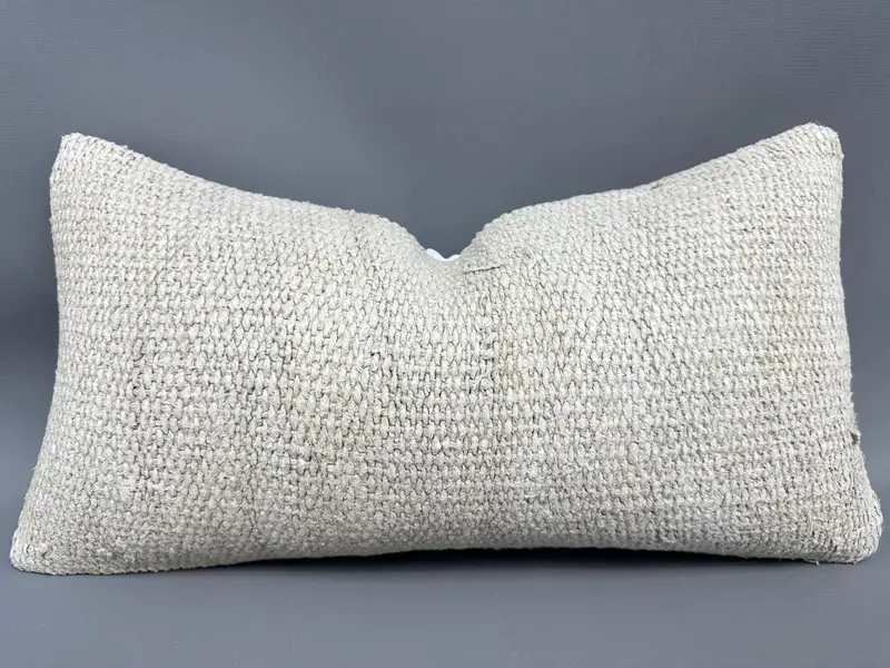 Almohada de lanzamiento Kilim tejida a mano, cojín bordado del suroeste