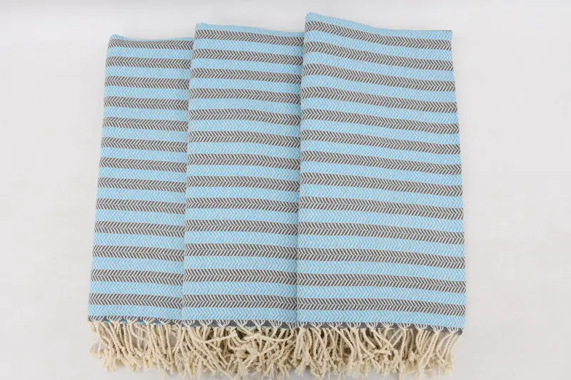 Custom Gifts, Girls Weekend Getaways Gifts, Turkish bath towel, Turkish Towel Beach, Sand-resistant towel, 70x40 Cotton Herringbone Towel - 3
