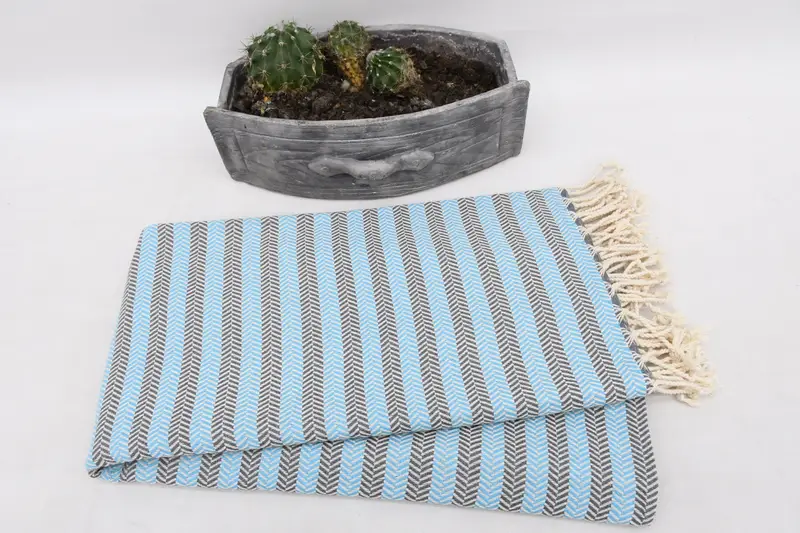 Custom Gifts, Girls Weekend Getaways Gifts, Turkish bath towel, Turkish Towel Beach, Sand-resistant towel, 70x40 Cotton Herringbone Towel - 6