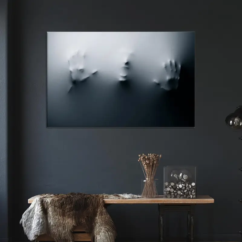 Trendy Abstract Gray Office Canvas: Elevate Your Living Room