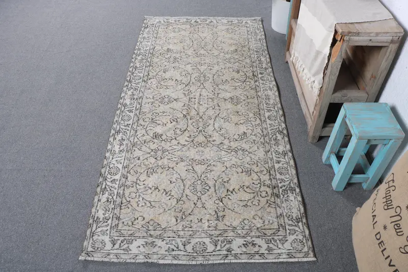 Alfombra de rayas amarillas y negras, diseño geométrico de 3,1x6,5 pies