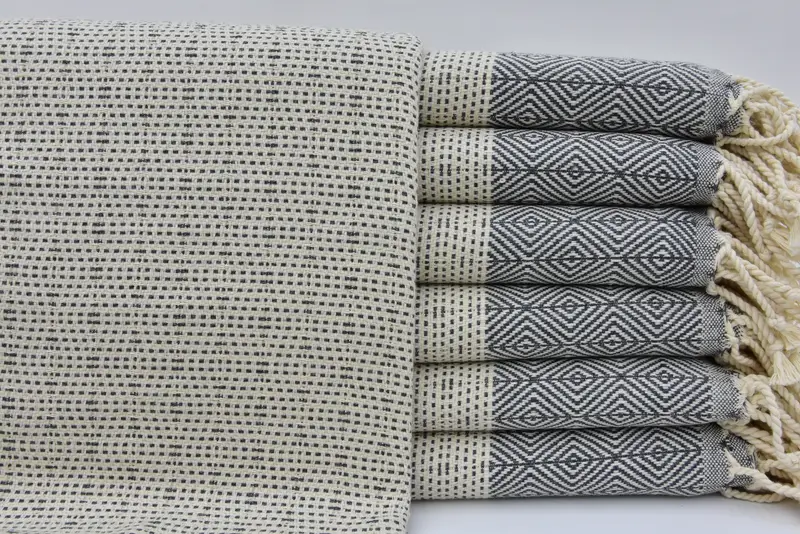 Regalo personalizado, toalla de baño turco para spa, toalla turca, regalos personalizados, decoraciones de despedida de soltera, toalla de spa, toalla de diamante de algodón 70x40 - 3