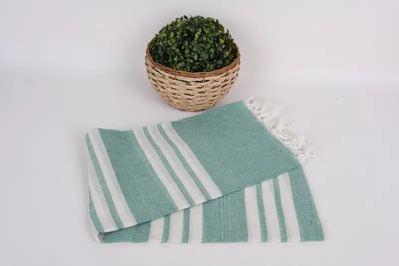 Embroidery Towel, Spa Towel, Handmade Gift, 68x40 Cotton Striped Towel, Quick-Dry Beach Towel, Wedding Gifts Towel, Wedding Towel, Peshtemal Towel - 4