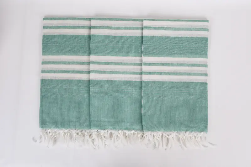 Embroidery Towel, Spa Towel, Handmade Gift, 68x40 Cotton Striped Towel, Quick-Dry Beach Towel, Wedding Gifts Towel, Wedding Towel, Peshtemal Towel - 7