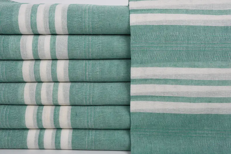 Embroidery Towel, Spa Towel, Handmade Gift, 68x40 Cotton Striped Towel, Quick-Dry Beach Towel, Wedding Gifts Towel, Wedding Towel, Peshtemal Towel - 1