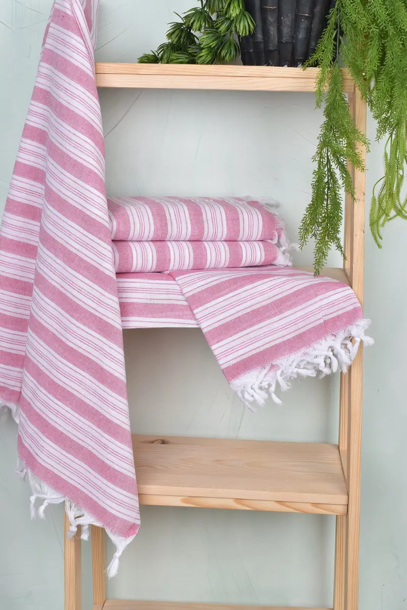 Travel towel, Bridal Shower Gifts, Bachelorette Party Decorations, 70x40 Cotton Striped Towel, Embroidered Towel, Bachelorette Party Gifts For Bride - 6