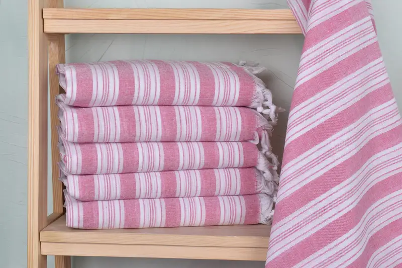 Travel towel, Bridal Shower Gifts, Bachelorette Party Decorations, 70x40 Cotton Striped Towel, Embroidered Towel, Bachelorette Party Gifts For Bride - 2