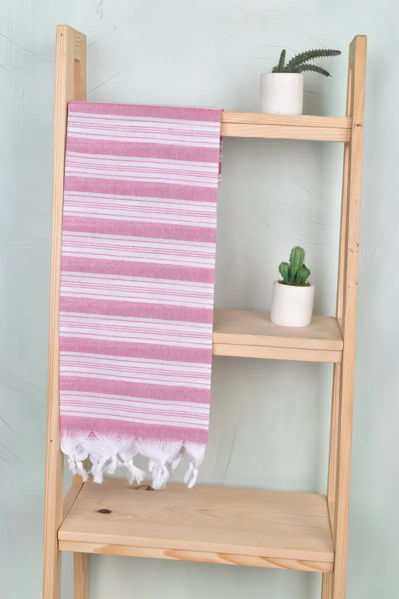 Travel towel, Bridal Shower Gifts, Bachelorette Party Decorations, 70x40 Cotton Striped Towel, Embroidered Towel, Bachelorette Party Gifts For Bride - 8
