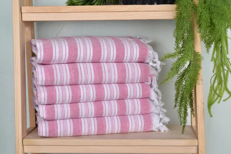 Travel towel, Bridal Shower Gifts, Bachelorette Party Decorations, 70x40 Cotton Striped Towel, Embroidered Towel, Bachelorette Party Gifts For Bride - 1