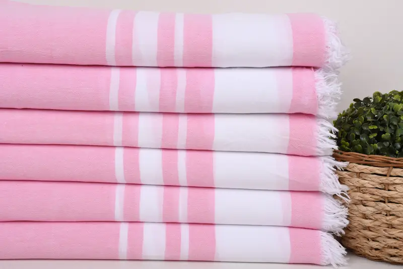Lightweight quick-dry peshtemal towel for travel, Embroidered Towel, Custom Gifts, 68x36 Cotton Striped Towel, Beach Towel Bulk, Wedding Gift - 2