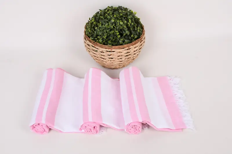 Lightweight quick-dry peshtemal towel for travel, Embroidered Towel, Custom Gifts, 68x36 Cotton Striped Towel, Beach Towel Bulk, Wedding Gift - 8