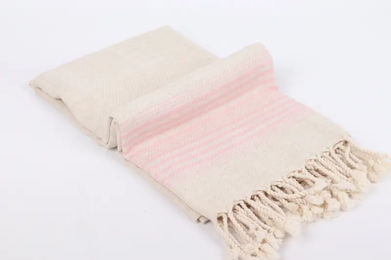 68x40 Linen Striped Towel, Bachelorette Gifts, Absorbent Turkish towel, Sand-free towel, Oversized lightweight Turkish bath towel USA, Baby Boy Gift - 6