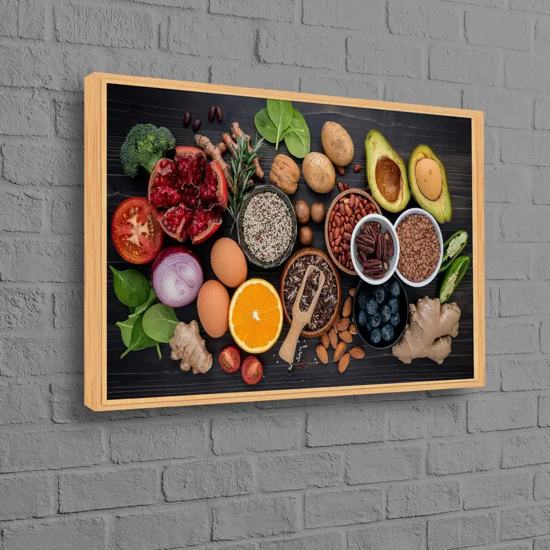 Elegant Spice Kitchen Canvas: Artistic Dining Room Decor