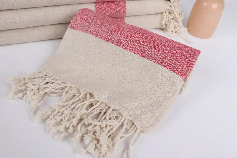 Bachelorette Party Favors Beach, 70x36 Linen Striped Towel, Travel towel, Beach Wedding Favor, Bridal Shower Favors, Large Turkish Towel, Yoga Towel - 4