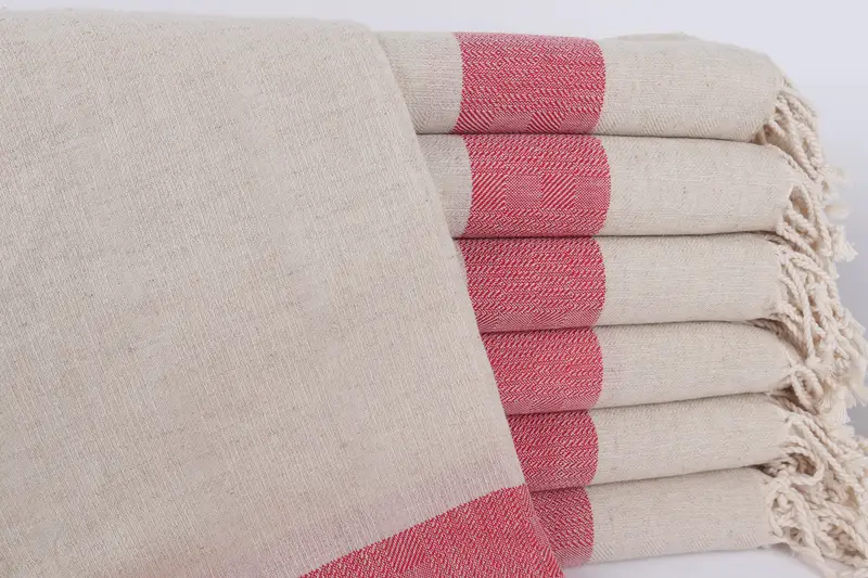 Bachelorette Party Favors Beach, 70x36 Linen Striped Towel, Travel towel, Beach Wedding Favor, Bridal Shower Favors, Large Turkish Towel, Yoga Towel - 1