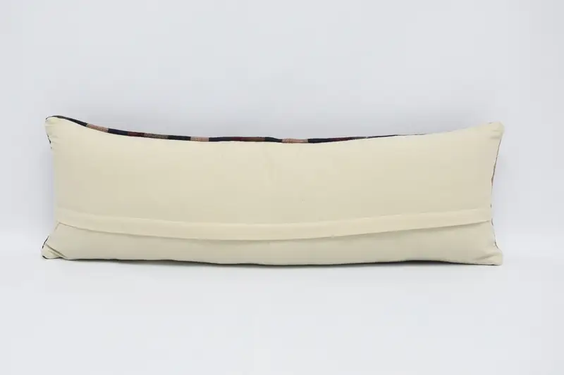 Gift Pillow, One Of A Kind Cushion Case, Pillow, Handmade Kilim Cushion, Kilim Cushion Sham, 12x36 Red Cushion, Toss Cushion Case - 6