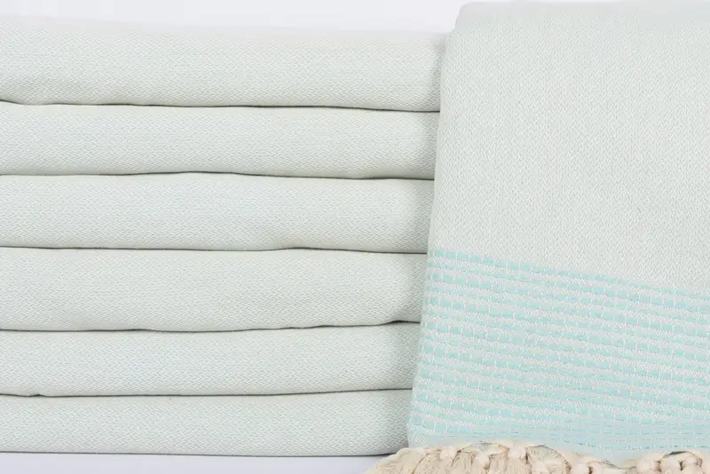 Anniversary Gift For Her, Custom Wedding Gifts, Decorative Blanket, 96x92 Cotton Striped Towel, Beach Wedding Favor, Bachelorette Party Favors - 2