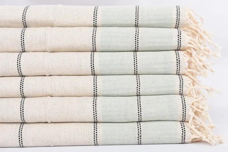 Personalized Hand Towel, Anniversary Gift For Her, Bachelor Towel, Xmas Gifts, Small Bath Towels, Personalized Dish Towel, 40x20 Linen Striped Towel - 3