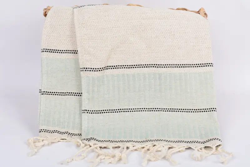 Personalized Hand Towel, Anniversary Gift For Her, Bachelor Towel, Xmas Gifts, Small Bath Towels, Personalized Dish Towel, 40x20 Linen Striped Towel - 5