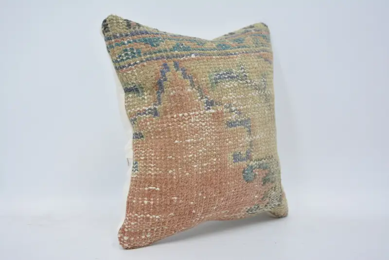 Home Decor Pillow, Pillow Case, Art Deco Cushion Cover, 12x12 Beige Cushion Cover, Pillow for Couch, Vintage Kilim Pillow Pillow, Vintage Pillow - 3