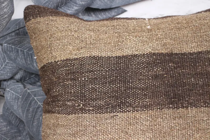 Pillow for Sofa, 14x14 Beige Pillow, Cotton Cushion Case, Decorative Pillow Sham, Interior Designer Pillow, Antique Pillows, Pillow Case - 2