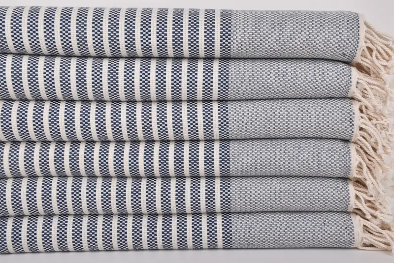 Bridesmaid Gift, Luxury Turkish Bath Towel, Beach Towel Gift, Gifts For Him, Bridesmaid Gifts Personalized, Pool Towels, 76x40 Cotton Striped Towel - 3