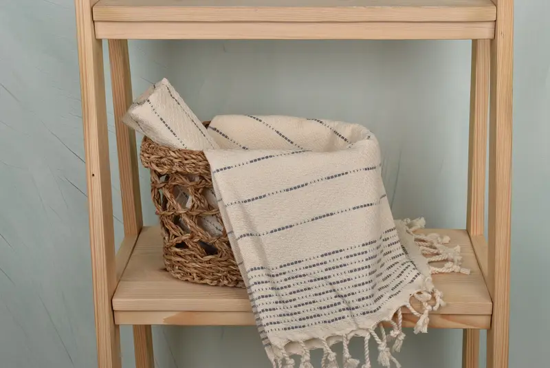 Mutter des Bräutigamgeschenks, personalisiertes Geschirrtuch, personalisiertes Handtuch, Geschenk für ihn, 36x18 Baumwollgestreiftes Designtuch, Monogramm Handtuch - 4