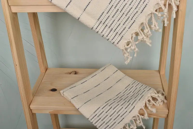 Mutter des Bräutigamgeschenks, personalisiertes Geschirrtuch, personalisiertes Handtuch, Geschenk für ihn, 36x18 Baumwollgestreiftes Designtuch, Monogramm Handtuch - 5