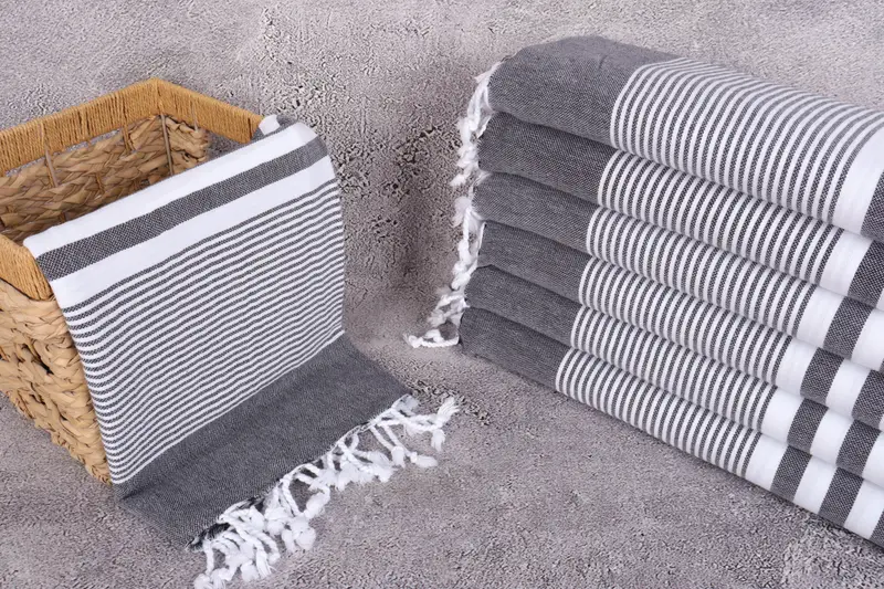 Peshtemal Towel, Bachelorette Towel, Custom Wedding Gift, Best Wedding Gift, Unique Gift, 70x40 Cotton Striped Towel, Bath towel, Luxury towel - 3