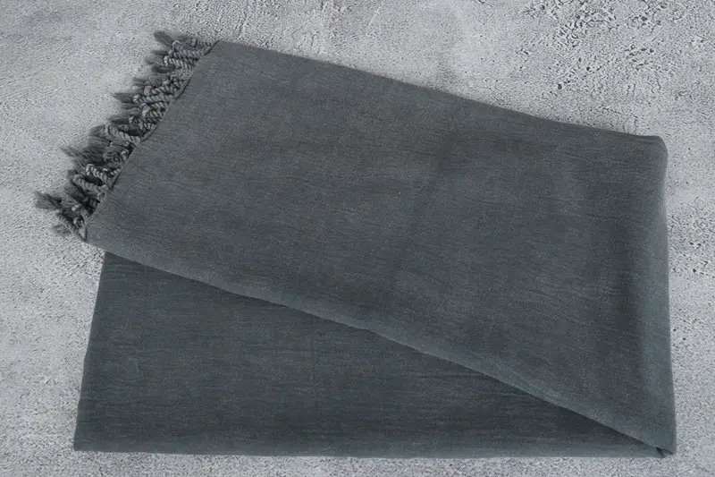 Bridesmaid Gifts, Best Friend Gift, Grandma Gift, Turkish fouta towel for outdoor use, Monogram Beach Towel, 64x36 Cotton Striped Stonewashed Towel - 6