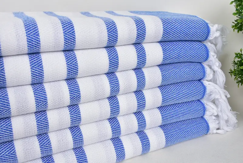 Wedding Hand Made Gift, Summer Gift Ideas, Personalised Gift, Thin towel, Home Decor Gifts, Large Turkish Towel, 68x36 Cotton Chevron Towel - 3