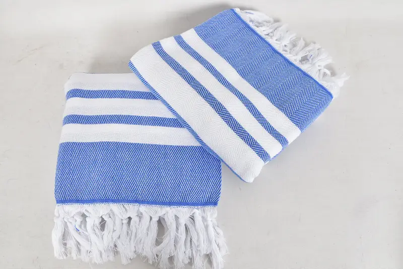 Wedding Hand Made Gift, Summer Gift Ideas, Personalised Gift, Thin towel, Home Decor Gifts, Large Turkish Towel, 68x36 Cotton Chevron Towel - 6