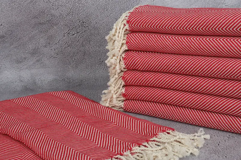 Turkish beach towel, 70x40 Cotton Herringbone Towel, Valentines Day Gift For Him, Bachelor Towel, Organic Turkish towel, Personalized Turkish Towel - 2